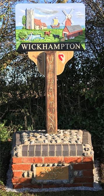  - New Village Sign for Wickhampton